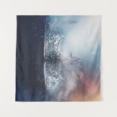 Mooie koningin en koningskroon wandkleed (Voorkant (horizontaal))