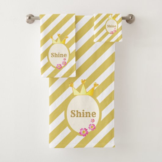 Mooie koninginnenkroon bad handdoek (Insitu)