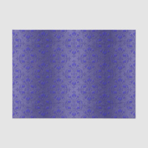 Mooie Koninklijk Blauwe Elegante Damast Patroon Tissuepapier
