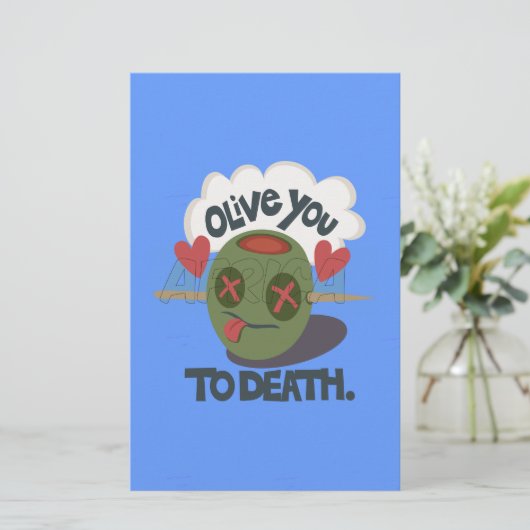 Mooie kool waar ik van Afrika hou Briefpapier (Staand voorkant)