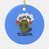 Mooie kool waar ik van Afrika hou Keramisch Ornament (Voorkant)