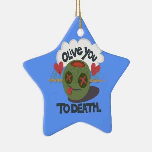 Mooie kool waar ik van Afrika hou Keramisch Ornament (Rechts)