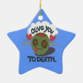 Mooie kool waar ik van Afrika hou Keramisch Ornament (Voorkant)