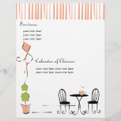 Mooie Koraalrode Deur Flyer (Achterkant)