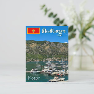 Mooie Kotorbaai in Montenegro reis Feestdagenkaart