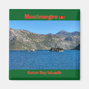 Mooie Kotorbaai in Montenegro reis Magneet