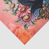 Mooie kraai tissuepapier (Detail)