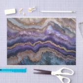 Mooie kristallen geode agaat in paarse en gouden tissuepapier (Craft)