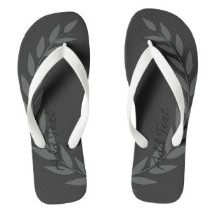 Mooie Kroonblad Voeg Tekst Toe Gedrukte Schoenen-S Teenslippers