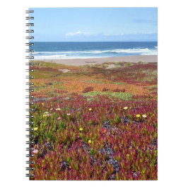 Mooie Kustbloemen - oceaan uitzicht - dagboek Notitieboek