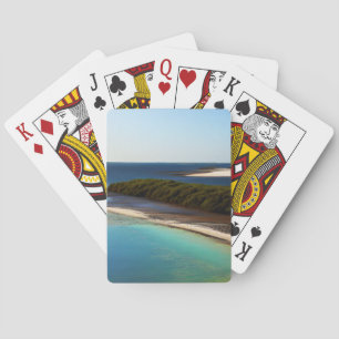 Mooie kustfrontafbeelding pokerkaarten