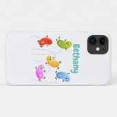 Mooie kwallen springen cartoon illustratie Case-Mate iPhone case (Achterkant (horizontaal))