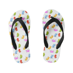 Mooie kwallen springen cartoon illustratie kinder teenslippers