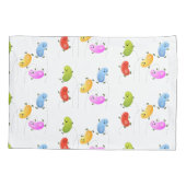 Mooie kwallen springen cartoon illustratie kussensloop (Achterkant)