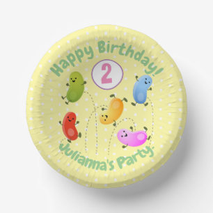 Mooie kwallen springen cartoon illustratie papieren kommen
