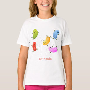 Mooie kwallen springen cartoon illustratie t-shirt