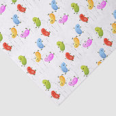 Mooie kwallen springen cartoon illustratie tissuepapier (Detail)