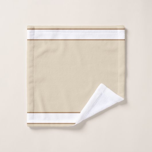 Mooie lama op Beige Bad Handdoek (Wasdoekje)