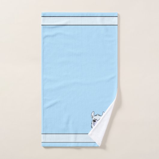Mooie lama op Turquoise Bad Handdoek (Handdoek)