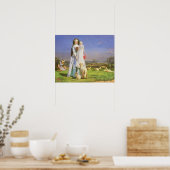 Mooie lammetjes door Ford Madox Brown Poster (Keuken)