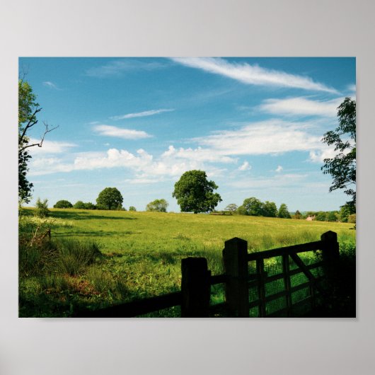 Mooie landelijke landschap poster (Voorkant)