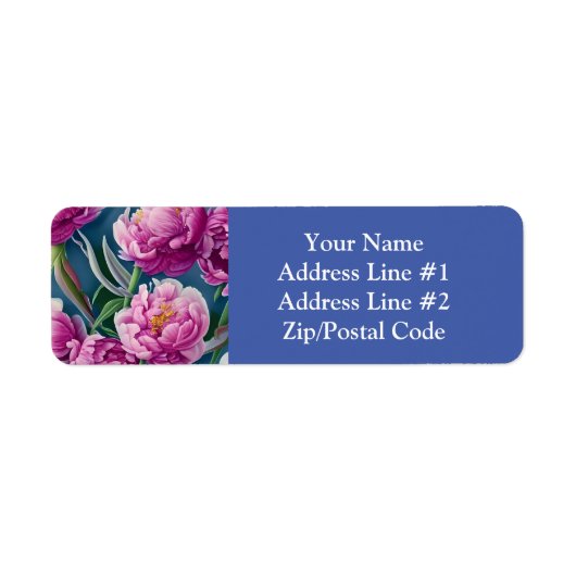 Mooie landtuinvolken etiket (Voorkant)