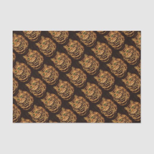 mooie langharige tabletby kattendruk tissuepapier (Voorkant)