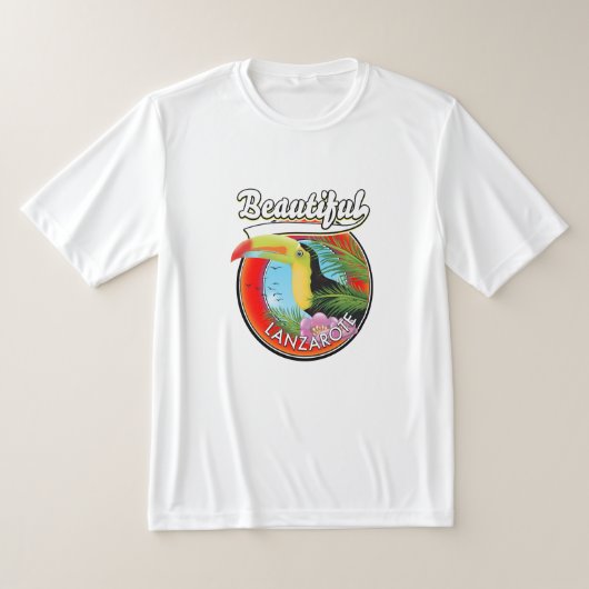 Mooie Lanzarote-reispatch. T-shirt (Laagn)