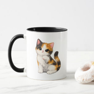Mooie Lapjeskat Kitten Mok