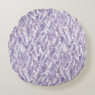 Mooie Lavendel Bloemen Bruidsdiner Rond Kussen