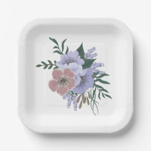Mooie lavendel in boeket  papieren bordje