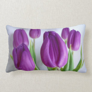 Mooie lavendel-paarse tulpen decoratieve kussen