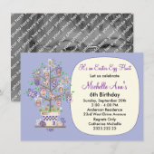 Mooie Lavendel Paaseierenjacht Kaart (Voorkant / Achterkant)