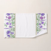 Mooie lavendel patroon ontwerp badhanddoek set bad handdoek (Handdoek)