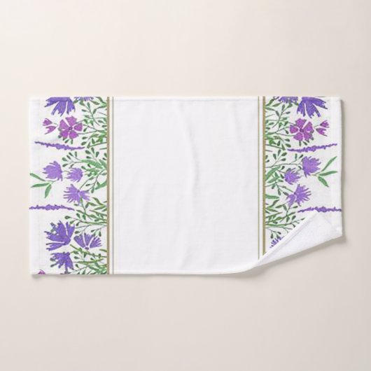 Mooie lavendel patroon ontwerp badhanddoek set bad handdoek (Handdoek)