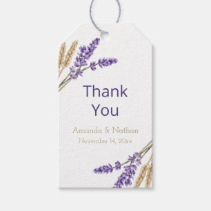 Mooie Lavendel & Tarwe Cadeaulabel