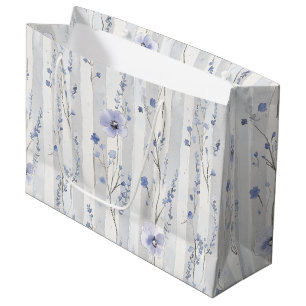 Mooie lavendel witte bloem strepen bruids douche groot cadeauzakje