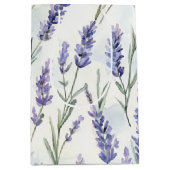 Mooie lavendelbloemen bruidsdouche medium cadeauzakje (Voorkant)