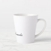 Mooie lavendelbloemen latte mok (Rechts)
