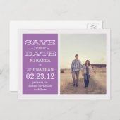 Mooie lavendelfoto Sla de datum op Post Kaarten (Voorkant / Achterkant)