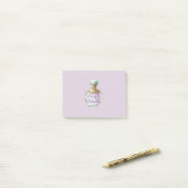 Mooie lavendelparfumfles post-it® notes (Op bureau)