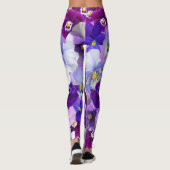 Mooie Leggings van Pansies Spring Flowers (Achterkant)