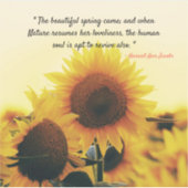 Mooie lente - beroemde quote sticker (Voorkant)