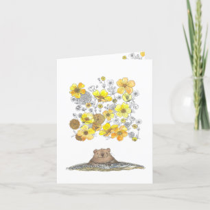 Mooie lente bloemen bedankkaart