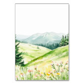 Mooie lente landschap bruiloft kaart (Achterkant)