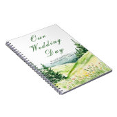 Mooie lente landschap bruiloft notitieboek (Rechterzijde)