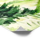 Mooie lente landschap bruiloft poster (Hoek)