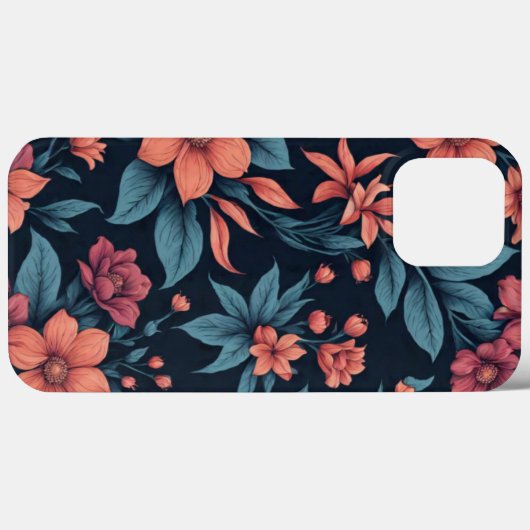 Mooie lente roze & rood bloemmotief kunst Case-Mate iPhone case (Achterkant (horizontaal))
