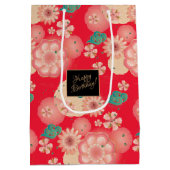 Mooie lentepiektuindecoratieve dag medium cadeauzakje (Achterkant)