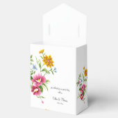 Mooie lentevloerbruiloft bedankdoosjes (Geopend)